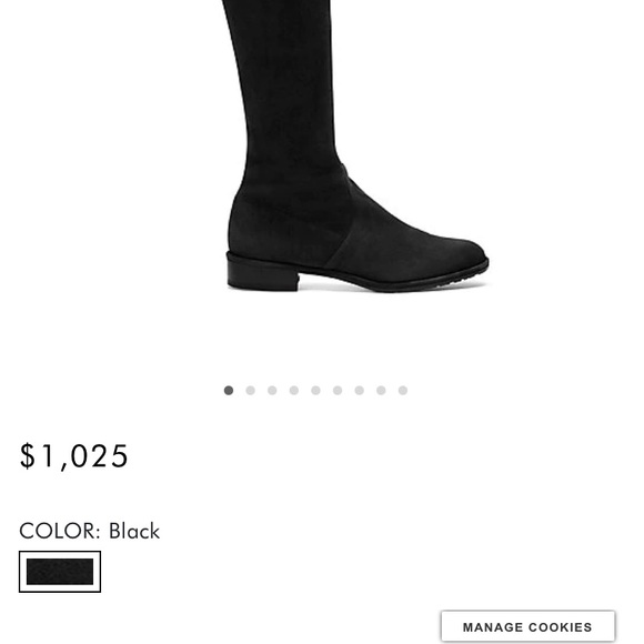 Stuart Weitzman Lowlands Black Suede Size 6.5 - Picture 14 of 16